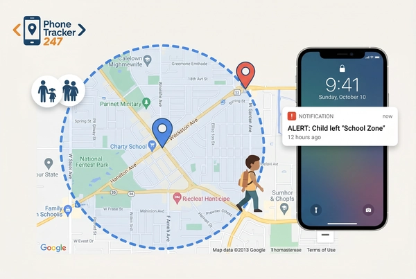 family locator app with geofencing